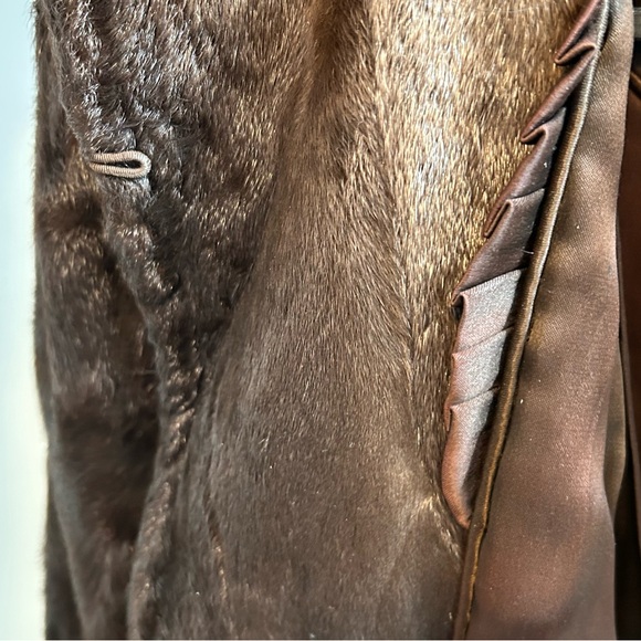 Real FUR  Brown Teddy Jacket with Fluffy Texture-M - Picture 6 of 16